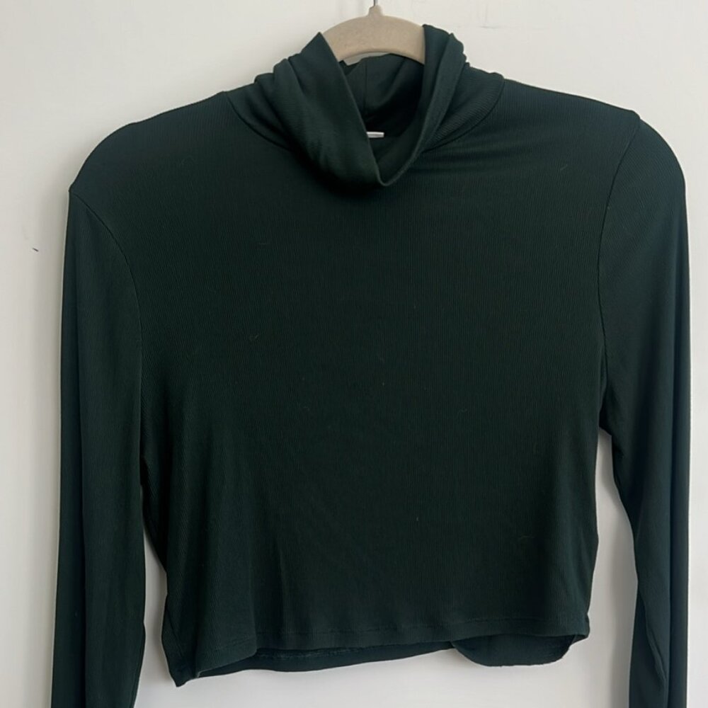 Aritzia Sunday Best Freshman Waist Cropped Turtleneck, Size L